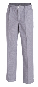 LEIBER-Jobwear, Kochhose, Bäckerhose, Damen und Herren, blau/weiß Hahnentritt