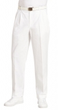 LEIBER-Jobwear, Herren-Arbeits-Berufs-Hose, Bundhose, weiß