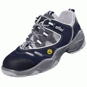 Gr.47 ATLAS-Footwear, S1-Sicherheits-Arbeits-Berufs-Schuhe, Halbschuhe, Ergo-Med CF 4, ESD, Weite 14, schwarz, Größe: 47