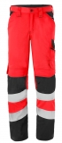 HAVEP-Warnschutz, Warn-Bundhose, 290 g/m², leuchtrot/kohlengrau