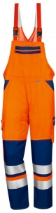 WATEX-Warnschutz-Latzhose, leuchtorange/marine