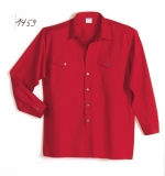 Gr.43/44 BP Arbeitshemd Berufshemd Flanell Hemd ca 190g, rot