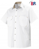 Gr.M BP Hemd Gastronomiekleidung Cateringkleidung Arbeitsshirt Berufsshirt für Sie Ihn weiß ca 150 g