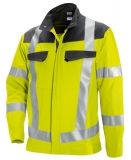 Gr.52-54L BP Blouson Jacke arbeitsjacke Bundjacke Berufsjacke warngelb dunkelgrau ca 270g