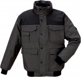 Gr.L ROFA-SJ-Workwear, Arbeits-Berufs-Blouson, ca. 240 g/m², grau-schwarz