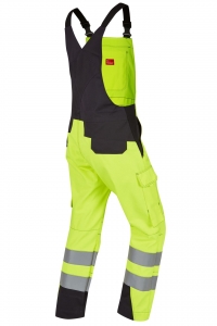 ROFA-Warnschutz, Warn-Latzhose, Vis Line, 340 g/m², leuchtgelb/anthrazit