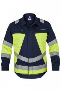 ROFA-Warnschutz, Warn-Jacke, Vis Line, 340 g/m², marine/leuchtgelb
