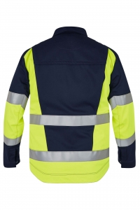 ROFA-Warnschutz, Warn-Jacke, Vis Line, 340 g/m², marine/leuchtgelb