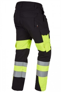 ROFA-Warnschutz, Warn-Bundhose, Vis Line, 340 g/m², anthrazit/leuchtgelb
