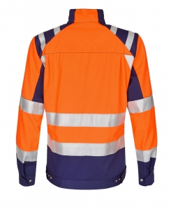ROFA-Warnschutz, Damen-Warn-Jacke, Newline, ca. 290 g/m², leuchtorange-marine