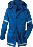 Gr.44/46 ROFA Wetterschutz Parka Schweißerschutzjacke Schweißerjacke Schutzjacke Nomex abnehmbare Kapuze Reflexstreifen kornblau