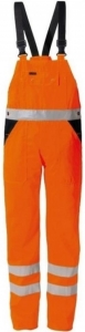 Gr.62 ROFA Warnschutzlatzhose Arbeitslatzhose Warnkleidung Warnschutz 3M Scotchlite leuchtorange ca 275 g