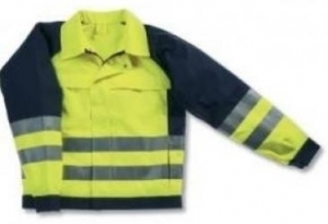 Gr.106 ROFA Warnschutzjacke Arbeitsjacke Warnjacke Warnkleidung Warnschutz warngelb marine