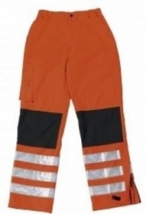Gr.M Rofa sj Warnschutzhose Warnhose Warnschutz Warnkleidung atmungsaktiv wasserdicht warnorange