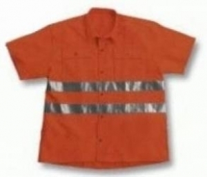 Gr.XL Rofa sj Warnschutzhemd Warnhemd Warnkleidung Warnschutz 1 2 Arm warnorange EN471