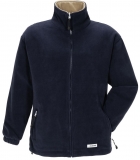 PLANAM-Kälteschutz, Fleece-Winter-Arbeits-Berufs-Jacke, Stream, marine/camel