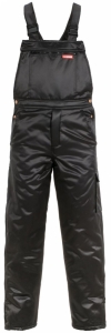 PLANAM-Kälteschutz, Gletscher Piloten Winter-Arbeits-Berufs-Latz-Hose, schwarz