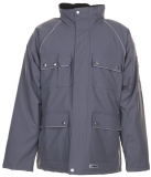 PLANAM-Kälteschutz, Winter-Arbeits-Berufs-Parka, CANVAS 320,  grau/schwarz