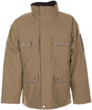 PLANAM-Kälteschutz, Winter-Arbeits-Berufs-Parka, CANVAS 320 g, khaki/schwarz