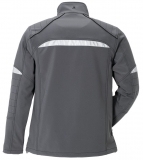 PLANAM-Kälteschutz, Softshell-Arbeits-Berufs-Jacke, Duraline, 270 g/m², grau/schwarz