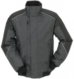 PLANAM-Kälteschutz, Winter-Wetter-Arbeits-Berufs-Jacke, Blouson, Desert, grau/schwarz