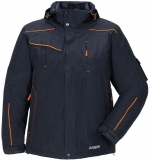 PLANAM-Kälteschutz, Winter-Wetter-Arbeits-Berufs-Jacke, Neon, marine/orange