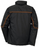 PLANAM-Kälteschutz, Piper, Winter-Arbeits-Berufs-Jacke, schwarz/orange