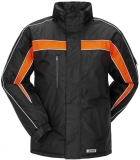 PLANAM-Kälteschutz, Cosmic, Winter-Arbeits-Berufs-Jacke, schwarz/orange