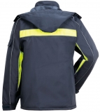 PLANAM-Kälteschutz, Cosmic, Winter-Arbeits-Berufs-Jacke, marine/gelb