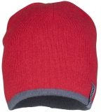 PLANAM-Kälteschutz, Winter-Strick-Mütze, rot/schiefer