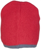 PLANAM-Kälteschutz, Winter-Strick-Mütze, rot/schiefer