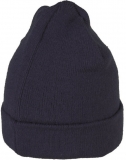 PLANAM-Kälteschutz, Winter-Strick-Mütze, mit Umschlag, marine