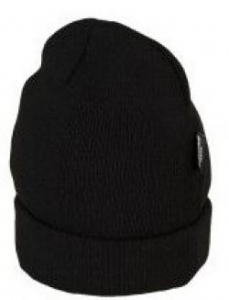 PLANAM-Kälteschutz, Thinsulate-Winter-Mütze, mit Umschlag, schwarz