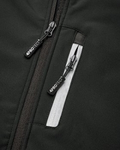 BIG-4-Protect-Kälteschutz, Softshell-Arbeits-Berufs-Jacke, Ohio, schwarz/schwarz