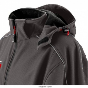 BIG-4-Protect-Kälteschutz, Softshell-Arbeits-Berufs-Jacke, Montana, grau/schwarz