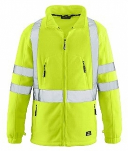 BIG-4-Protect-Warnschutz, Warn-Fleece-Jacke, Seattle, leuchtgelb