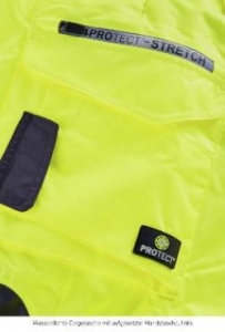 BIG-4-Protect-Warnschutz, Warn-Wetterschutz-Latzhose, Atlanta, leuchtgelb/grau