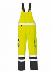 BIG-4-Protect-Warnschutz, Warn-Wetterschutz-Latzhose, Chicago, leuchtgelb/navy