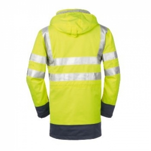 BIG-4-Protect-Warnschutz, Multinorm-Winter-Warn-Parka, Edmonton, leuchtgelb/navy