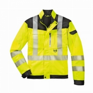 BIG-4-Protect-Warnschutz, Warn-Bundjacke, Kentucky, leuchtgelb/grau