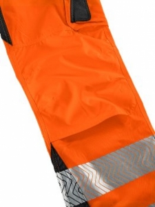 BIG-4-Protect-Warnschutz, Warn-Latzhose, Alabama, leuchtorange/grau