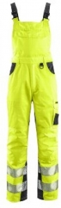 BIG-4-Protect-Warnschutz, Warn-Latzhose, Alabama, leuchtgelb/grau