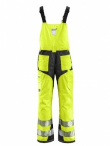 BIG-4-Protect-Warnschutz, Warn-Latzhose, Alabama, leuchtgelb/grau