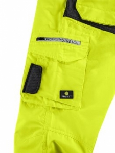 BIG-4-Protect-Warnschutz, Warn-Latzhose, Alabama, leuchtgelb/grau
