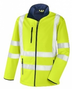 BIG-4-Protect-Warnschutz, Warn-Softshelljacke, Niagara, leuchtgelb