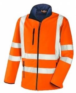 BIG-TEXXOR-Warnschutz, Warn-Softshelljacke, Niagara, leuchtorange