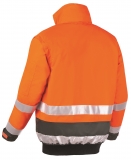 BIG-TEXXOR-Warnschutz, Warn-Pilotenjacke, Vancouver, leuchtorange/grau