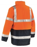 BIG-TEXXOR-Warnschutz, Winter-Warn-Parka, Calgary, leuchtorange/navy