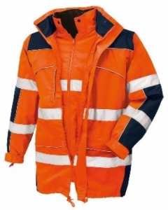 BIG-TEXXOR-Warnschutz, Winter-Warn-Parka, Toronto, leuchtorange/navy