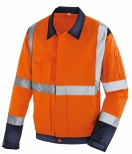 BIG-TEXXOR-Warnschutz, Warn-Jacke, Davenport, leuchtorange/navy